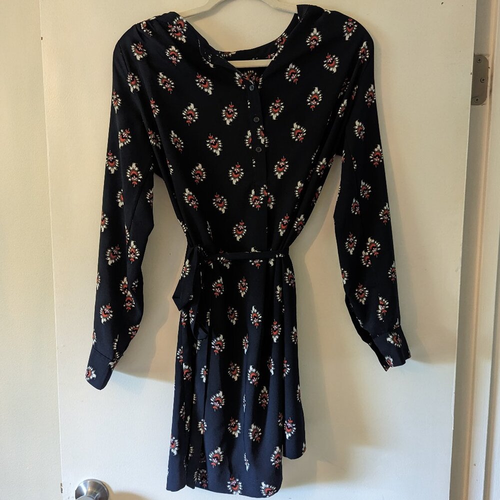 Loft Business Causal Patterned Dress, Size S